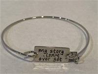 Silver Alex and Ani bracelet- my story isn’t over
