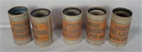 6 Antique Edison Record Cylinders