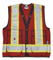 VIKING Surveyor Safety Vest: X  3XL  Orange