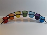 Rainbow Votive Arch 7 Colored Votives.