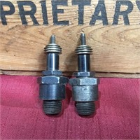 2 x Vintage Lodge Spark Plugs