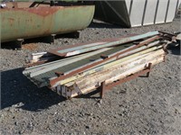 Assorted Steel Grating & Pallet Rack Braces