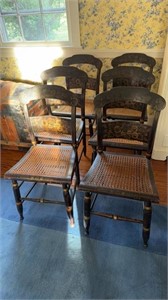 Set of six matching Antique side chairs, with