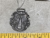 Sterling Coca Cola Watch Fob