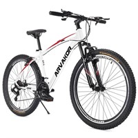 E9231 26 Mountain Bike for Men White 21-Speed