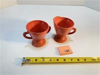 Vtg Hazel Atlas Sugar & Creamer Set