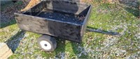 Small single axle lawn cart.