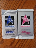 (2) 1991 Star Trek Collector Cards