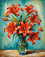 Red Lilies 3 LTD EDT Gallery Canvas Van Gogh LTD