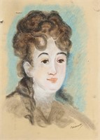 EDOUARD MANET French 1832-1883 Gouache on Paper