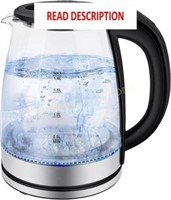 Electric Kettle  1.8L Glass with LED Light