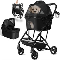 3 in 1 Dog Stroller  Lightweight Foldable