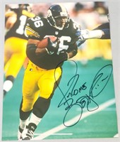 Jerome Bettis Autographed Football Photo