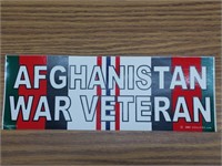 Afghanistan war veteran bumper sticker