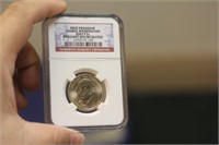 NGC Graded One Dollar Gold Plated Coin