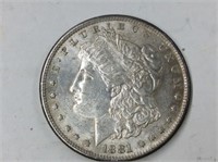 U S A 1881  Silver Dollar