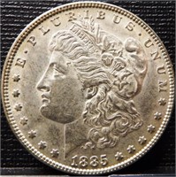 1885 Morgan Silver Dollar Coin