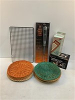 Kitchen Items, Grates, Thermometer, Plate Holders