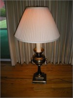 Brass Table Lamp   34 Inches Tall