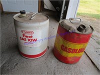 GAS + OIL CANS