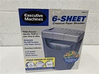 NIB 6 Sheet Paper Shredder