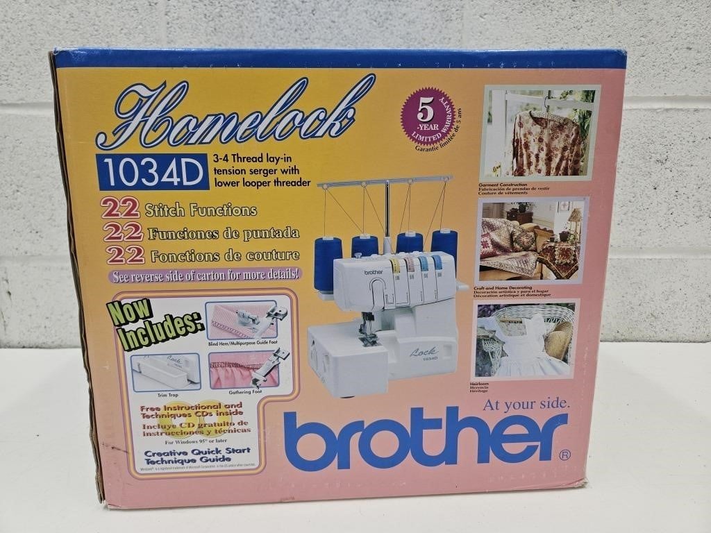 NEW Sealed Brother 1034D Sewing Machine