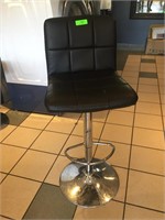 Black Counter Stool w/ Foot Rest