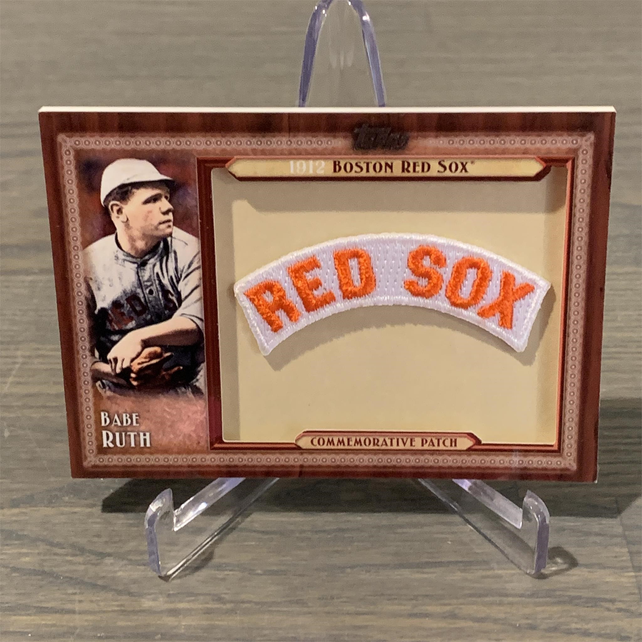 Babe Ruth Patch Baseball Card