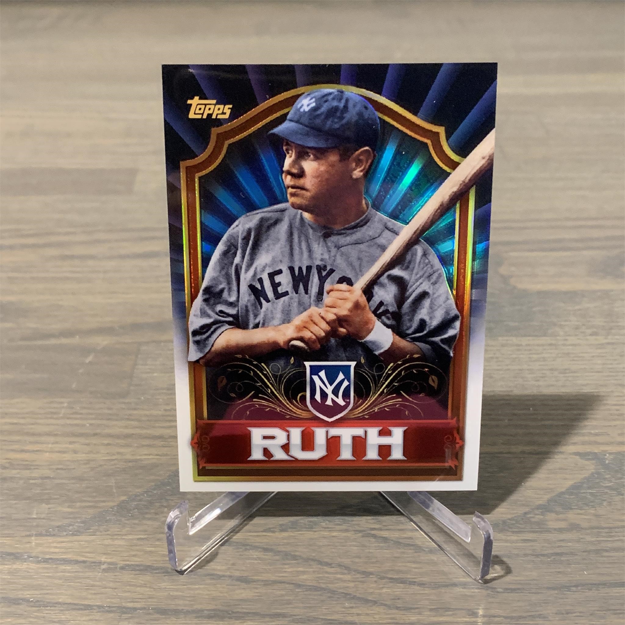 Babe Ruth Topps Refractor Card