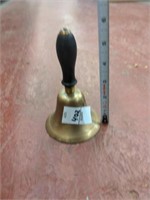 Hand bell with wooden handle