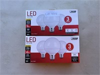 (2) 3 Packs Of LED Bulbs