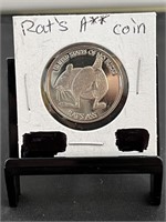 Rats Ass Novelty Coin