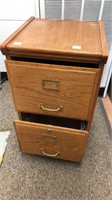 2-drawer wood file cabinet