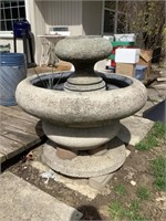 Large cement fountain