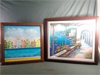 Two Beautifully Framed Signed Paintings Measure