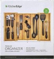 KitchenEdge Adjustable Bamboo Kitchen Drawer