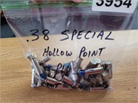 BAG OF .38 SPECIAL HOLLOW POINT, PLUS SHOT SHELLS