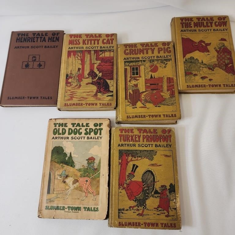 Antique Childrens Book Lot by Bailey