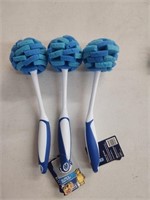 (3) Dawn Glass & Dish Puff Scrubbers