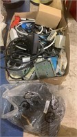 Box lot of extension cords, junction boxes,