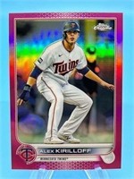 Alex Kirilloff Topps Chrome Pink