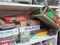 Shelf Full of All Sorts Of Games Marbles +++