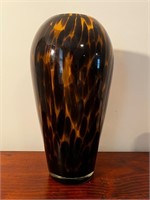 Murano style vase heavy tall
