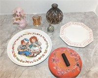 PINK POODLE, DEPRESSION GLASS MINI STEIN & MORE
