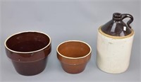 Three Pottery Pieces