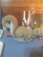 Heavy squirrel yard ornament