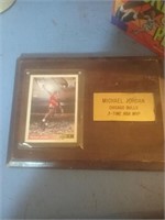 Michael Jordan Chicago Bulls framed sports card a