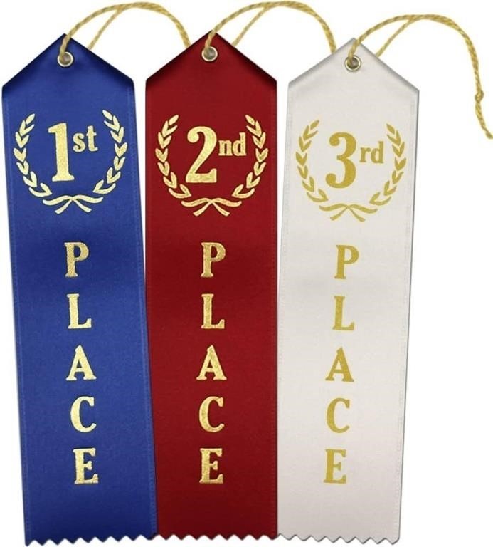 45PCS 1ST-2ND-3RD Award Ribbons