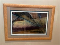Kati Roberts Signed & framed abstract. Foyer