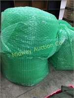 3 ROLLS OF GREEN BUBBLEWRAP